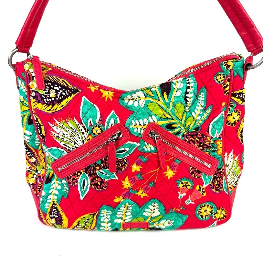 Vera Bradley Vivian Hobo Bag Rumba Floral Handbag Brand New NO Long Strap - Picture 2 of 13